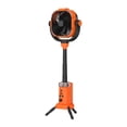 thumbnail image 2 of Ventilador de Camping, ventilador portátil recargable, ventilador de escritorio, ventilador de suelo para el hogar al aire libre Naranja, 2 of 8