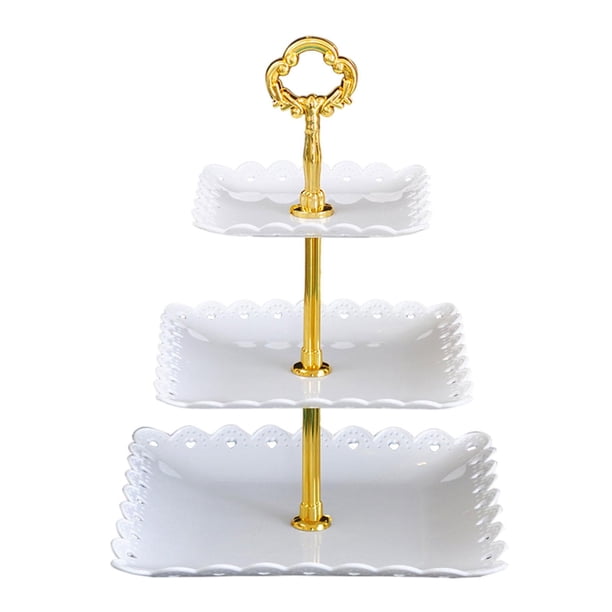 Soporte de pastel niveles Sunnimix Puesto de pasteles 3 niveles