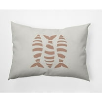 Simply Daisy 14" x 20" Puzzle Fish Nautical Indoor/Outdoor Throw Pillow