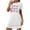 White, variant on Royisotas Gray Nightgowns for Women Nightdress Plus Size CrewNeck Casual ShortSleeve Juniors Loungewear