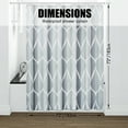 thumbnail image 2 of SIXLON Waterproof Polyester Shower Curtain 72x72 Gray with Hooks - Hotel, 2 of 7