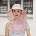 thumbnail image 3 of ✪ Womens Summer Outdoor Breathable Sunshade Fishing Caps Hats Floral Print Cap, 3 of 19