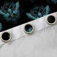 thumbnail image 4 of Feelyou Moth Skull Curtains Pack of 2 (42x84 Each), Hippie Style Curtains Blackout, 4 of 6