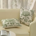 thumbnail image 5 of Sage Green Pillow Covers 18x18 Set of 2 Boho Floral Hydrangea Herbs Botanical Throw Pillows Vintage Flower Outdoor Decoration Pillow Cases Linen Farmhouse Cushion Case Decor for Couch Sofa, 5 of 7