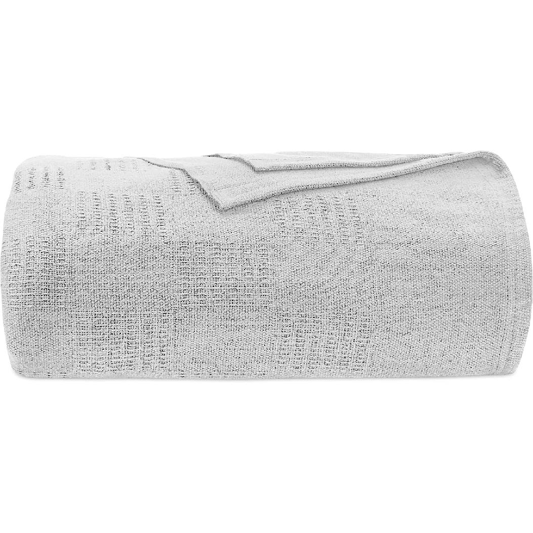 Waffle Weave Thermal Bed Blanket Comforter Cotton Throw Blankets for