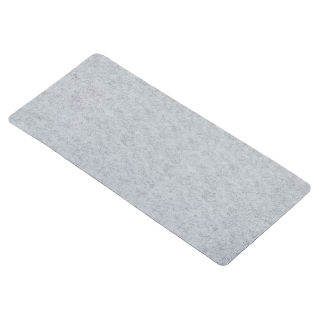 Uxcell 28"x13" Protector de escritorio, alfombrilla de ratón de fieltro de doble cara para oficina y hogar, gris claro