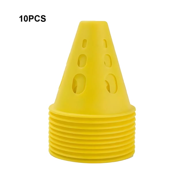 Ruiboury 10pack/lot Stadium Marking Agility Training Marker Multifunctional And Bright-Colored For Versatile yellow 1Set
