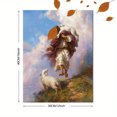 thumbnail image 3 of Jesus Christ Lamb Canvas Wall Art 15.75x11.81 Inches, 3 of 8