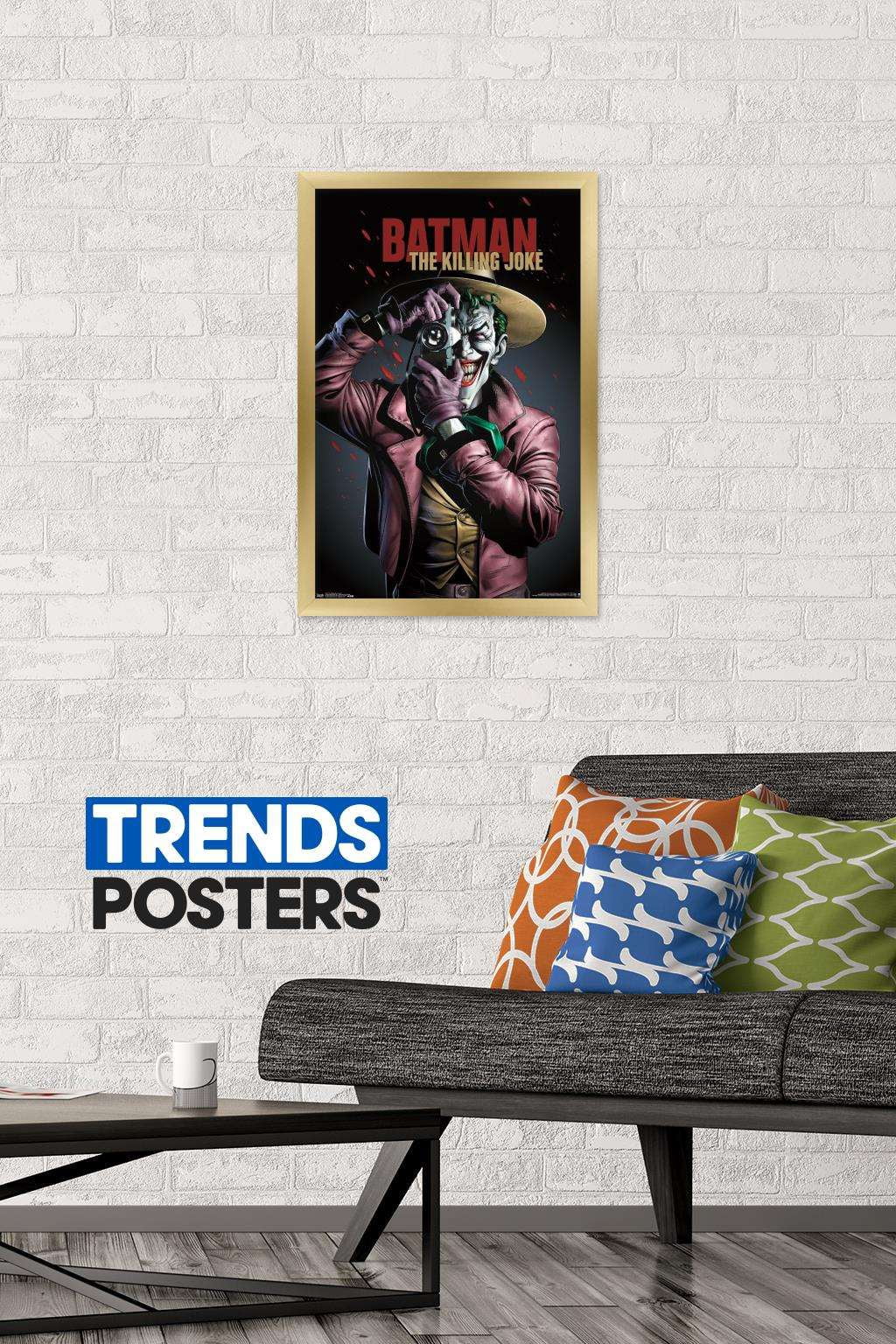 DC Comics Movie - The Killing Joke - Key Art Wall Poster, 14.725" x 22.375", Framed