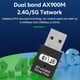 thumbnail image 3 of Adaptador USB 3.0 WiFi 6 de 900 Mbps, Tarjeta de Red USB Dongle, Receptor Ethernet WiFi de Banda Dual 2.4G/5G para Portátiles con 7/10/11., 3 of 5