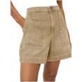 thumbnail image 3 of Summer Women High Waisted Casual Denim Shorts Denim Shorts Wide Leg Shorts with Pockets, 3 of 6