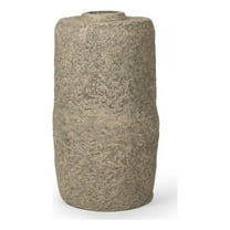 Mercana Rama Large Gray Paper Mache Floor Vase