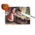 thumbnail image 4 of Cookies with Santa Claus Mrs. Claus Glass Cutting Board Large 12 in x 15 in, 4 of 5