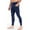 Navy, variant on FRSASU Men Solid Color Pocket High-Elastic Yoga Pants Control Breathable Warm Running Cycling Sports Fitness Pants Red