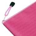 thumbnail image 4 of Uxcell A6 Document Pocket Storage Pouch Waterproof Zipper File Bags, Pink 5 Pack, 4 of 6