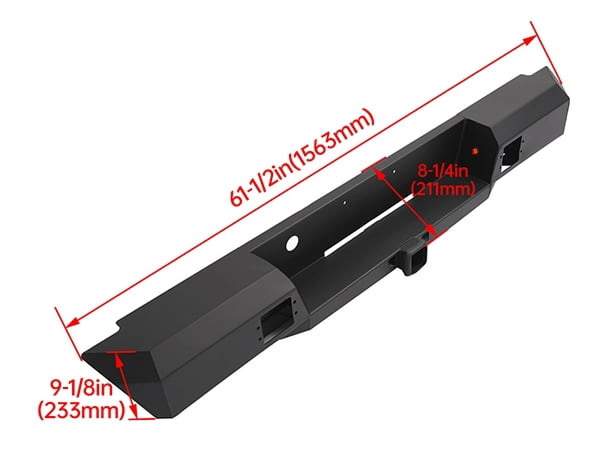 Kojem Rear Bumper for 2003-2012 Chevy Colorado GMC Canyon Steel