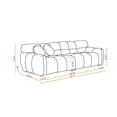 thumbnail image 3 of PORKISS Marshmallow Sofa Couch, 87.4" Length 35.83" Depth Boucle Sofas Loveseat, Up to 3 Seaters, Beige, 3 of 10