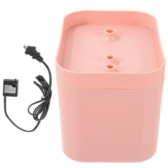 Soimiss flower shape dog water dispenser for pets Water Fountain Plastic Pink 1Set for Pet Owners