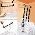 thumbnail image 3 of Closet Organizers and Storage,12 Pack Stronger Space Saving Hangers Clothes Hanger with 5 Holes Closet Storage for Heavy Clothes,Magic Home Organization College Dorm Room Essentials for Girls Guys, 3 of 4