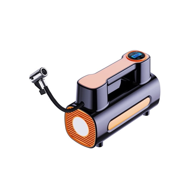 Bomba de Neumáticos de Bicicleta 12V Compresor de Aire Portátil 120W para Inflables de Bolas de Neumáticos de Coches, Lcd Digital de 21x14x9cm con Inflador de Neumáticos de Emergencia de Coche de Cier
