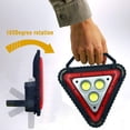 thumbnail image 5 of (2 unidades) recargables portátiles impermeables LED luces de inundación triángulo luz de advertencia para acampar al aire libre senderismo reparación de automóviles de emergencia iluminació, 5 of 5