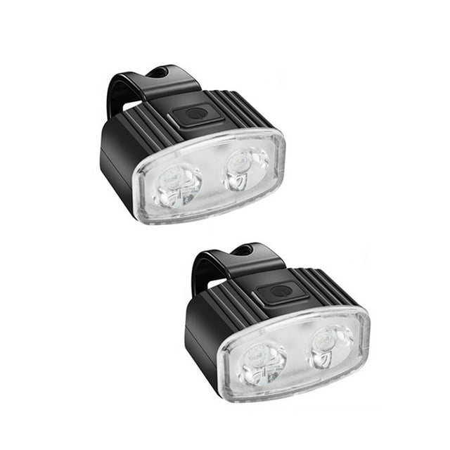 Greeniant 2 luces para bicicleta, lámpara para manillar, suministros para ciclismo, faros para bicicletas, funcionamiento con batería, luces traseras Ciclismo Blanco Luz delantera Greeniant OD032152-02B