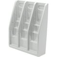 thumbnail image 6 of deflecto Multi-Tiered Desktop/Wall-Mount Literature Holders, 15 3/4w x 5d x 19 7/8h, Gray, 6 of 6