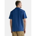 thumbnail image 3 of George Men's & Big Men's Microfiber Button Up Shirt with Short Sleeves, Sizes S-3XL, 3 of 5