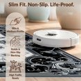 thumbnail image 6 of Design&I 8'x10' Ultra Soft Area Rug, Gothic Insect Motif Ornate Filigree Scroll Bathroom Damask Scrollwork None Fluffy Washable Non Shedding for Bedroom Living Room Under Sectional, 6 of 7