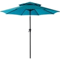 thumbnail image 1 of 2.75M Double Haut Parasol de Marché Patio Extérieur avec Inclinaison, 1 of 7