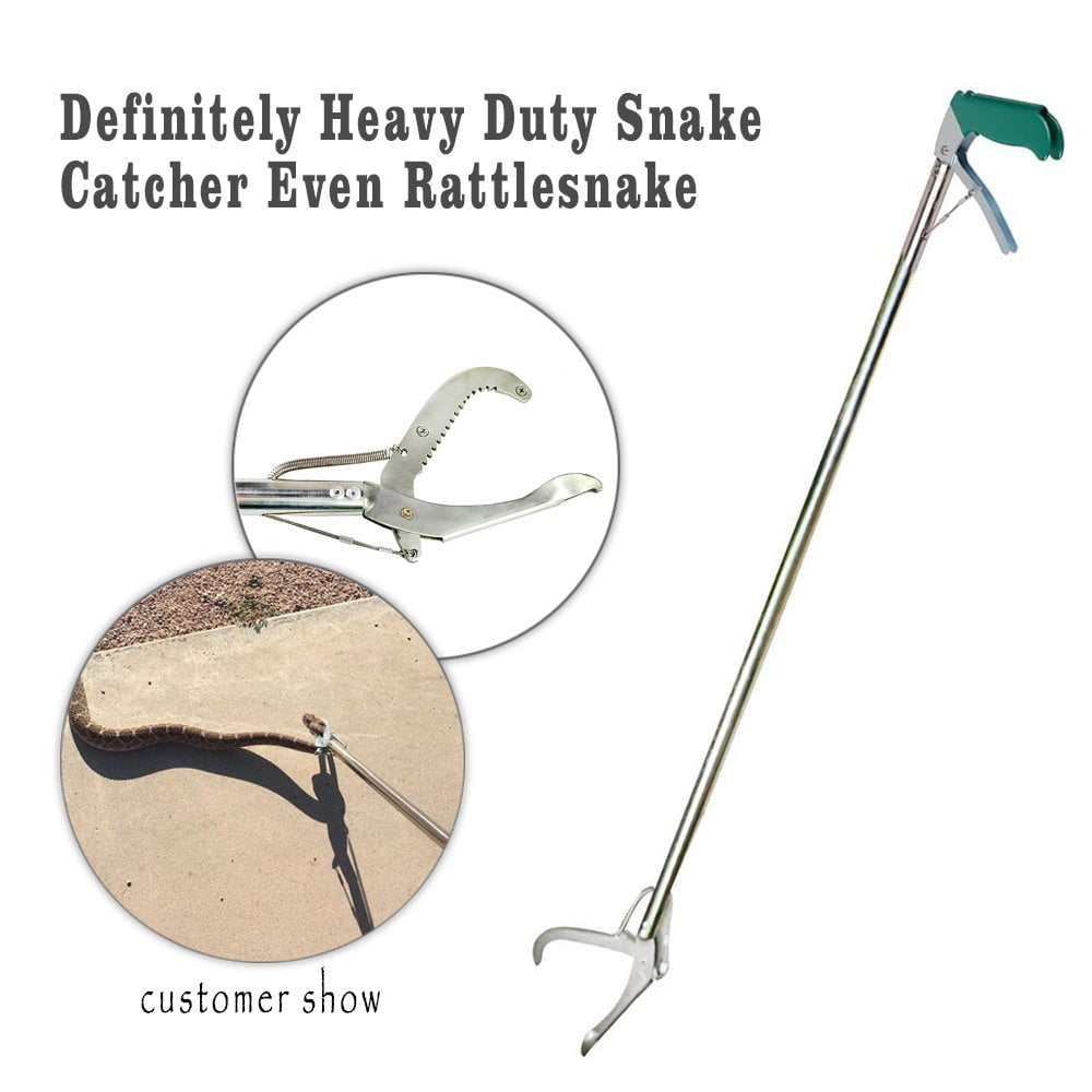 Stainless Steel Snake Catcher Clip Snake Catcher Tool Tongs Durable Snake Catcher, Adult Unisex, Size: 120x12.5cm