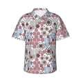 thumbnail image 2 of Goofa Abstract Floral Hawaiian Shirt for Men, Unisex Summer Beach Casual Short Sleeve Button Down Shirts,Aloha Tropical Floral print shirt-XX-Large, 2 of 9