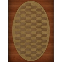 Dalyn Dover Area Rug DV9 Dv9 Gold Dust Grid Waves 9' x 12' Oval