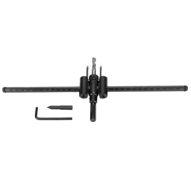 Kit de sierra cortadora de agujeros ajustable, acero de aleación, bricolaje, corte redondo para tablero de madera y plástico, 30-300mm VoborMX herramienta