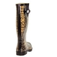 thumbnail image 3 of Women Rubber Rain Boots with Cotton Lining, Snake Print, 3 of 4