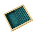 thumbnail image 5 of yotijay Jewelry Display Tray Elegant Jewelry Holder for Rings Body Jewelry Necklaces Dark Green, 5 of 9