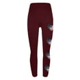 thumbnail image 3 of Vivianyo HD Women's Independence Day Yoga Patriotic Pants Fashion Casual 4Th Of July American Flag Print Leggings with Yoga Sport Elastic Slim Pants（All Colors and Sizes）, 3 of 5