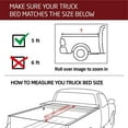thumbnail image 2 of Kikito Professional FRP Hard Tri-Fold Truck Bed Tonneau Cover for 2016-2025 Tacoma 5ft (59.8-60.5in) Bed for Models with The Deckrail System, 2 of 9