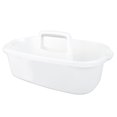 thumbnail image 1 of Cesta de Almacenamiento de PláStico Cajita de Ducha PortáTil Cesta Organizadora de Asas con Asa para BañO, Dormitorio, Cocina Blanco, 1 of 7