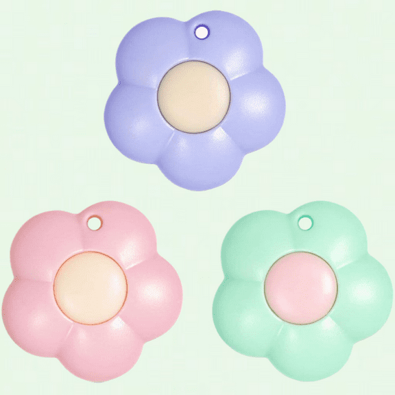 Flower Pocket Box Cutters, Mini Retractable Utility Knife, Slide Open with Keychain Hole