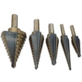 thumbnail image 2 of Gran Cobalto Hss Paso Titanio Cono Taladro Agujero Cortador Broca Agujero Múltiple Escalón Broca Estuche Herramienta Eléctrica Broca Speravity HA020727-00, 2 of 5