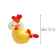 thumbnail image 3 of 40CM Cute Chicken Plush Toy - Yellow Fluffy Rooster Stuffed Animal with Big Eyes, Soft Cuddly Doll for Kids & Animal Lovers, 3 of 8