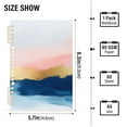 thumbnail image 2 of FORMRS 1-Subject Spiral Notebook 8" x 5" College Ruled 60 Refillable Sheet A5 Hard Cover, 2 Pack, Abstract Painting, 2 of 7