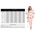 thumbnail image 6 of Uniexcosm Women's Pajamas Set Sleepwear Contrast Color Open Chest Long Sleeve Loungewear, 6 of 10
