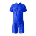 thumbnail image 4 of Rrunsv Men Vacation Outfits Sets Men's Shirt and Shorts Set Summer Outfits 2 Piece Fashion Casual Shirts Set Blue,XL, 4 of 4
