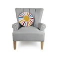 thumbnail image 2 of The Pillow Shoppe Rainbow Sun Hook Multicolor Decorative Pillow, Round 16", 2 of 7