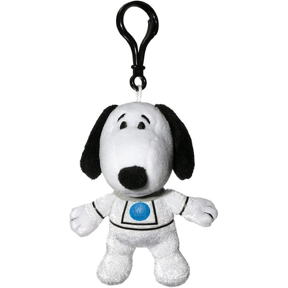 Snoopy in Space 4 Inch Plush Clip | Snoopy in White Astronaut Suit