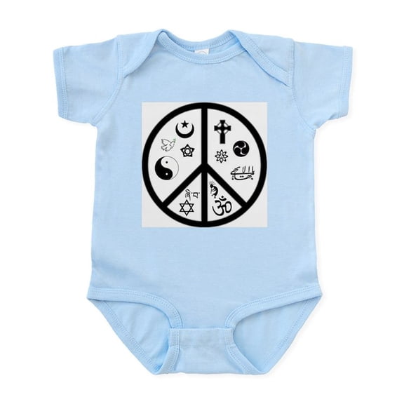 CafePress - Peaceful Coexistence Infant Creeper - Baby Light Bodysuit, Size Newborn - 24 Months