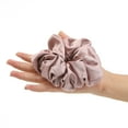 thumbnail image 5 of 4PCS Large Satin Silk Scrunchies for Women - Big Glossy Scrunchie for Thick Hair Girl Hair Ties Ponytail Holders Jumbo Scrunchies, 5 of 5
