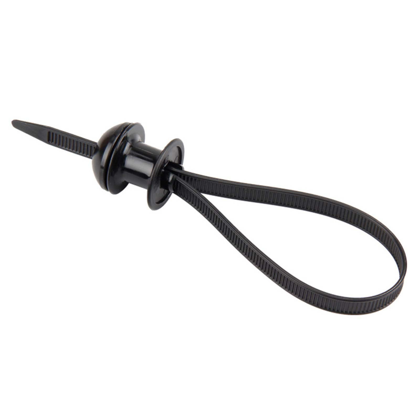 HengDidi 100Pcs Heavy Duty Nylon Cable Ties with Buckles - Tool-Free Automotive Zip Ties for Car Home Garage Organization, Weather-Resistant Durable Design